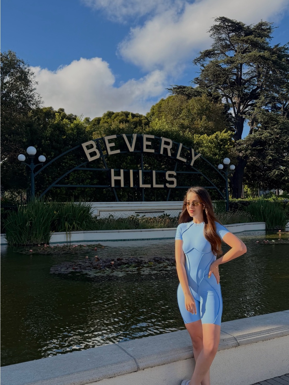 Light Blue Seamless Sculpting Bodysuit - Women